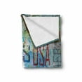 thumbnail image 2 of New York Soft Flannel Fleece Throw Blanket, Grunge Collage of Words American Culture Country Metropolis Modern Urban Design, Cozy Plush for Indoor and Outdoor Use, 50" x 70", Multicolor, by Ambesonne, 2 of 6