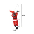 thumbnail image 4 of Colgante de Papá Noel, Cuerda de Escalada, Escalera, Muñeca, Puertas de Muñecas de Navidad, Colgante de Muñeco de Papá Noel para Festivales en Casa, H 15cmx33cm, 4 of 8