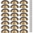 thumbnail image 1 of 24 PCS Vintage Shell Handles, Semi-circular Drawer Knobs and Pulls, Furniture Handles,for Door,Kitchen,Cabinet,Drawer,with Screws, 1 of 4