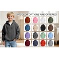 thumbnail image 6 of OGLCCG Hoodies for Boys Size 7-8,Boys Waffle Pullover Hoodie Kids Long Sleeve Half Zip Hooded Sweatshirts with Pocket,Blue, 6 of 7