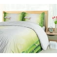 thumbnail image 5 of Ambesonne Spa Themed Duvet Cover Set, Calm Orchids Branches, 2-Calking, White Green, 5 of 7