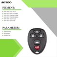 thumbnail image 2 of Étui Porte-Clés Télécommande Sans Clé 5 Boutons pour Buick Allure 2004-2012, 2 of 5