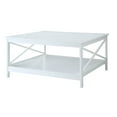 thumbnail image 2 of Convenience Concepts Oxford 36" Square Coffee Table, White, 2 of 3