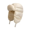 thumbnail image 2 of Gorro cálido de invierno para mujer, ajustable, con orejeras, moderno, decorativo, suave y cálido. Beige, 2 of 9