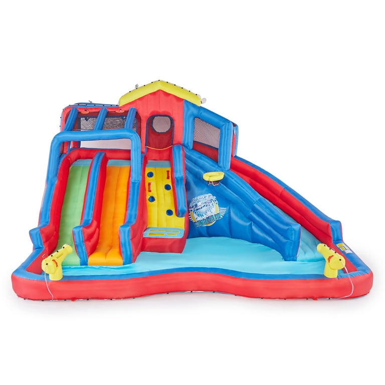 Banzai hydro blast inflatable water on sale park with slides & water cannons