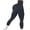 Black, variant on AEXTO Women's Solid High Waist Sports Tummy Control Leggings, High Stretch Seamless Yoga Leggings, Ladies Sportswear for Indoor Outdoor Wear, Gym Clothes