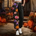 thumbnail image 5 of adviicd Women's Novelty Halloween Pants | Baggy Comfy Sweatpants for Spooky Season (Purple, L), 5 of 7