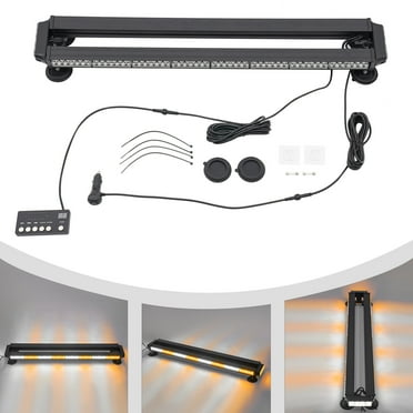 37" 104 LED Strobe Light Bar Amber Response Emergency Beacon Warn Tow Truck