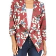 thumbnail image 5 of Women's Casual Floral Print Waist Length Fitted Style Blazer Jacket, 5 of 6