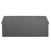 XiHuaZhaoChen Storage Ottoman Bench, Folding Ottoman Foot Rest, End of Bed Bench,Storage Chest, for Living Room, Bedroom, Hallway, Entryway