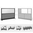 thumbnail image 6 of Luxor Expanse Modular Wall Room Divider System - Black Frame - 70" x 48" Wide Panel Starter Wall, Freestanding, 6 of 6