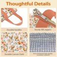 thumbnail image 4 of Corgi Dog and Flower Florals Insulated Lunch Bag for Women & Adults,Large Portable Soft Cooler Lunch Bag,Thermal Food Storage Tote with Pearl Cotton,8.66L,8.75x5.75x9.5 Inch, 4 of 6