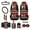 American Tribal Horse Red Black, variant on Renewold Wolf Galaxy Violet 12 PCS Car Seat Cover Set with Front Car Seat Covers Steering Wheel Cover Seat Belt Cover Trash Can Armrest Cover Rear View Mirror Cover Coaster Keychain Air Vent Bag