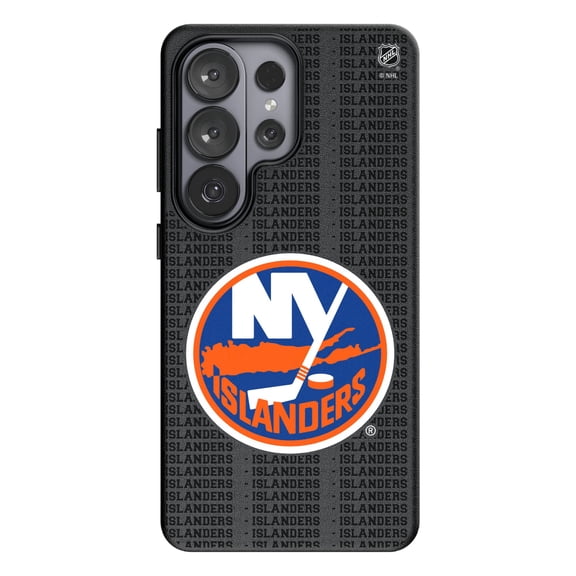 Keyscaper New York Islanders Text Backdrop Galaxy Magnetic Bump Case