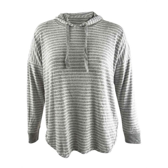Alfani Women's Cozy Knit Striped Hoodie