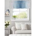 thumbnail image 4 of Gray Blue Gradualization Valances for Windows,Kitchen Valance Rod Pocket Short Curtain, Abstract Art Valance Curtain Window Valances for Bedroom Bathroom Living Room 42x12in, 4 of 9