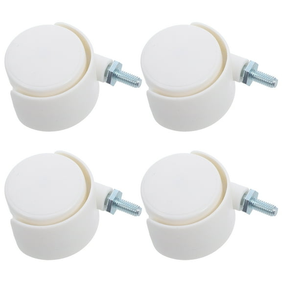 Pretyzoom Office Chair Caster Wheel White General Users Indoor Use 4Set