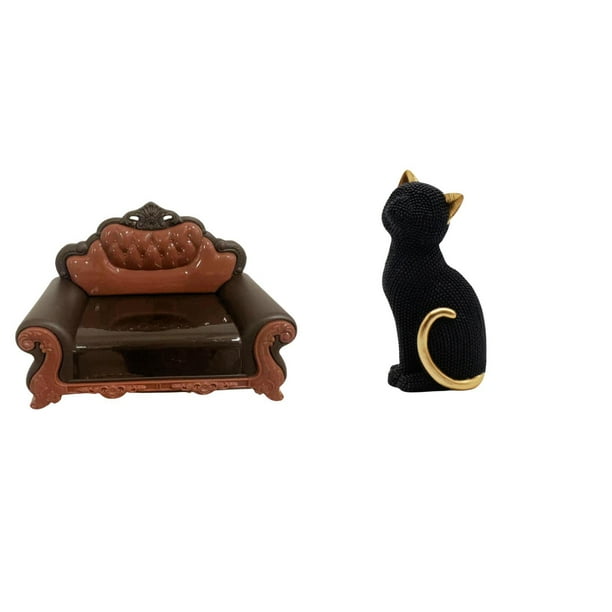 Sofá Miniatura, Sillón, Modelo DIY, Accesorio, Mueble, Habitación, Micropaisaje, Regalo, Decoraciones, Estatua De Gato, Figura De Resina, Adorno Coleccionable, Escultura De Animal, Entrada,