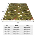 thumbnail image 3 of Balery Gnomes Playing in the Garden Manta de Felpa Suave y Acogedora – Cobija de Franela Aterciopelada para Cama, Lavable y Cálida para Sofá, Mascotas, Transpirable-80"x60", 3 of 7