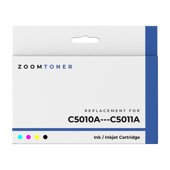 Zoomtoner Compatible with HP C5010A / C5011A Ink / Inkjet Cartridge - Regular Yield - Cyan Magenta Yellow Black