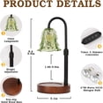 thumbnail image 4 of Candle Warmer Lamp With Timer And 4-Level Brightness Adjustment For Bedroom Or Office Use 50-Watt Bulb Not Included, 4 of 4
