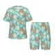 thumbnail image 1 of Balery Cute Sloth on Floral Tree Conjunto de Pijama Infantil de Manga Corta con Estampado – Ropa de Dormir de Algodón Suave-4X-Large, 1 of 6