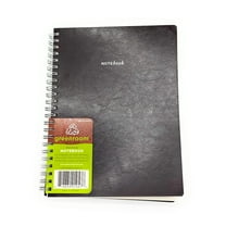 GreenRoom Spiral Journal - Flexible Leather Cover Size 6'' X 8'' (Brown ...