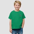 thumbnail image 2 of Gubotare Toddler Shirts Girls' Short Sleeve T Shirts Crop Top Short Sleeve Round Neck Loose Basic Tees for Summer (Green,Size 5-6 Years), 2 of 6