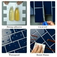 thumbnail image 6 of clevermosaics Deep Blue Peel and Stick Vinyl Wall Tiles for Kitchen & Bathroom Backsplash (Pack of 10, Thicker), 6 of 8