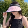 thumbnail image 2 of Uooqdmx Sun Visor, Sun Hat, Tennis Visors for Women, Beach Summer Sun Hat for Casual Everyday Wear or Outdoors, Summer Essentials, Pink One Size, 2 of 4