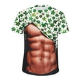 thumbnail image 4 of Jinhomg Mens Funny Holiday T Shirt Novelty St Patricks Day Graphic Tees Slim Fit Comfy Short Sleeve Crew Neck Party Tops Funny Gifts Green XL, 4 of 5