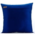 thumbnail image 3 of The HomeCentric Pillow Cover, Blue Accent Pillows, Arabic Beaded Pillows Cover, Pack of 2, 18x18 inch (45x45 cm) Pillow Covers, Square Silk Pillowcase, Floral Cushion Covers,, Damask - Royal Arabic, 3 of 6