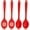 Red, variant on 4 Pcs Silicone Spoons for Cooking 10.6 Inch Large Nonstick Serving Spoons Heat Resistant Slotted Spoon for Mixing & Stirring Kitchen Cooking Utensils,Dishwasher Safe(Black)