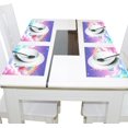 thumbnail image 4 of Ryvnso Placemats Set of 4 Unicorn in Rainbow Sky Dining Mats Heat-Resistant Non-Slip Washable Table Mat, 4 of 8
