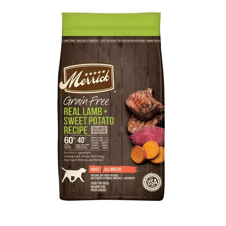 Merrick Real Lamb & Sweet Potato Gravy Dry Dog Food, Grain Free, 22 lb bag