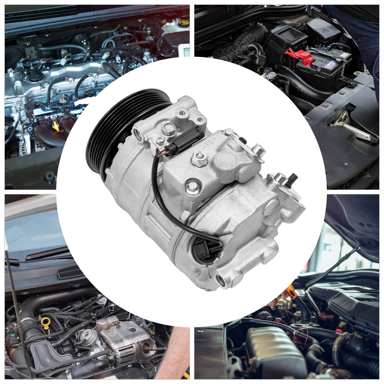 Air Conditioner Compressor W/ Clutch For BMW 325i 328i 330i 528i 525i 530i M3 2006 2007 2008 2009-2013