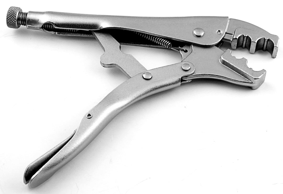 WeldingCity Hose Crimper (Crimping Tool) 2-hole Lock-type Jaw for 1/4" and 3/16" Hose Ferrule