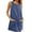 B243 Blue sundresses for women clearance under $5, variant on Women Dresses Under $10! Xqxayjr Women's Corduroy Overall Dress Round Neck A Line Skirtall Jumper Mini Dress Pinafore with Pockets