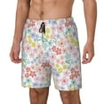 thumbnail image 2 of Uemuo Retro Floral Pattern Mens Swim Trunks Quick Dry Board Shorts with Mesh Lining, Stretch Beach Shorts Quick Dry No-Chafing Board Shorts-Medium, 2 of 9