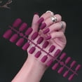 thumbnail image 6 of RAGUPEL 24Pcs Glue on Nails for Women,Dark Purple Short Nail Tips,Matte Finish Nails Press On,Nail Press Ons for Daily Life,Style1, 6 of 7