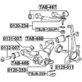 thumbnail image 2 of Febest BALL JOINT FRONT UPPER ARM # 0120-234 OEM 48610-60060, 2 of 2