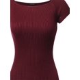 thumbnail image 3 of FashionOutfit Women's Basic Ribbed Off The Shoulder Top, 3 of 3