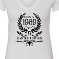 thumbnail image 4 of Inktastic Born in 1969 Limited Edition Women's V-Neck T-Shirt, 4 of 5