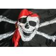 thumbnail image 4 of Skull Cross Crossbones Jolly Roger Caribbean Pirate Flags Banner Old Roger 90*150cm Festival Home Decoration Flag, 4 of 5