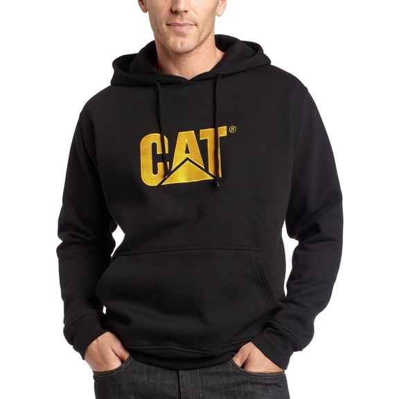 Caterpillar Men's Trademark Hooded Sweatshirt BLACK