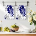 thumbnail image 3 of Blue Leaves Kitchen Towels Set of 3, Abstract Modern Geometric Lines Simple Art Absorbent Dish Towels for Kitchen, Microfiber Hand Towel, Quick Drying Tea Towel for Cleaning Decorative Dishcloths, 3 of 7