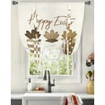 thumbnail image 2 of Easter Radish Brown Curtains for Living Room Bedroom Modern Tie Up Window Curtain Kitchen Short Curtain, 2 of 7