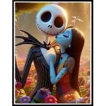 Corpse Bride Theme DIY Diamond Painting Kits for Adult，5D Full Drill Craft Painting Kits Home Wall Decor，12 x 16 inch.