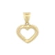 thumbnail image 1 of Dije Corazón Contorno Casa del Anillo ORO SÓLIDO 10K amarillo 00, 1 of 4