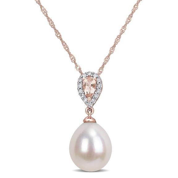 Everly Women's Morganite 10k Rose Gold Necklace
